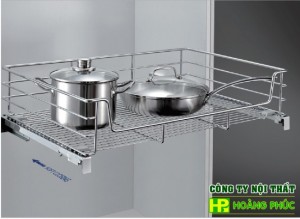 Giá xoong nồi nan âm tủ